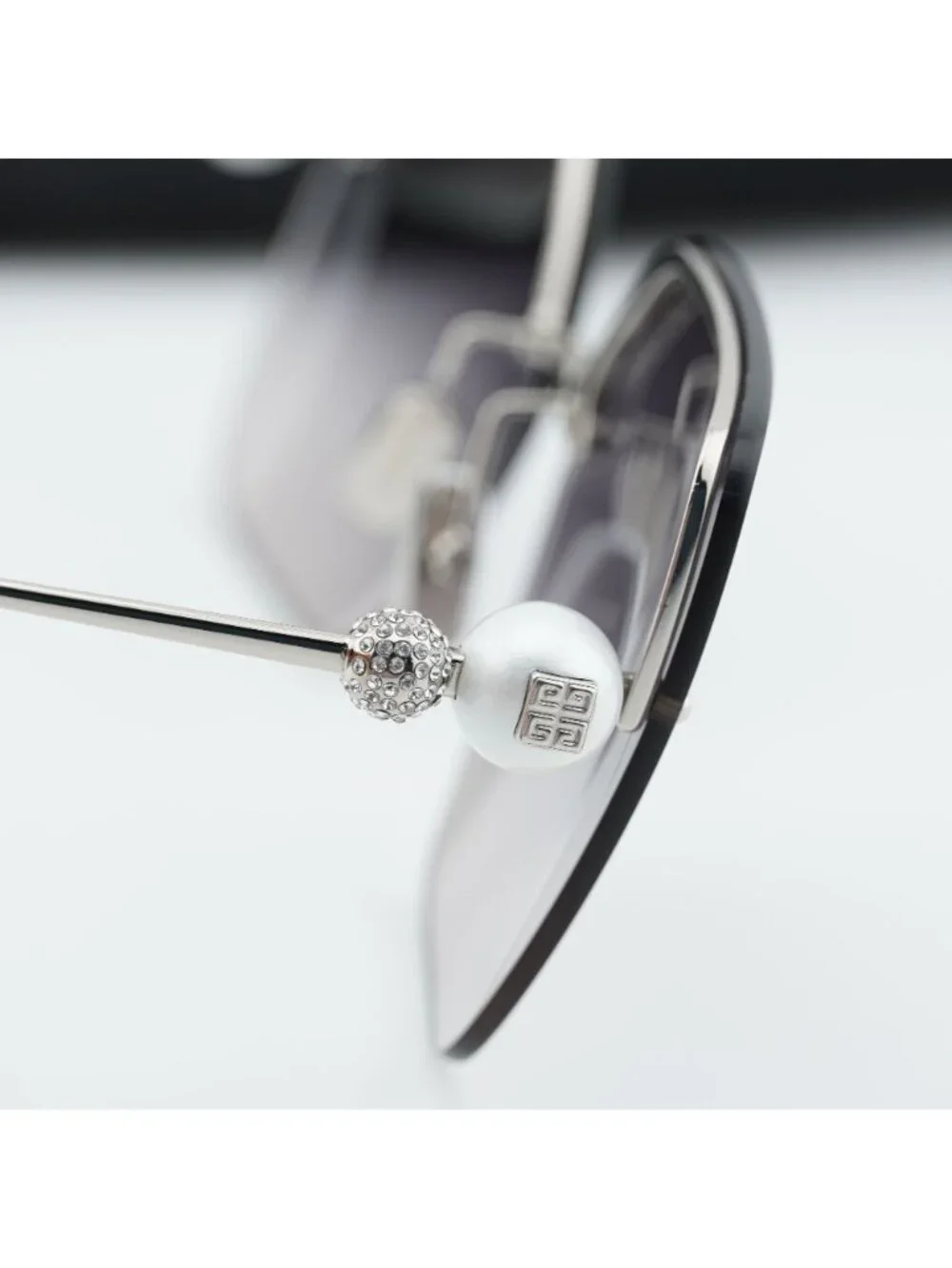 Givenchy GV40110U 16B Butterfly Sunglasses - Silver / Grey